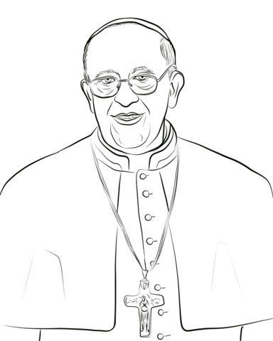 Pope Francis Coloring Page